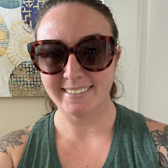 Moschino Buckle Tortoise Sunglasses - Picture 11 of 12